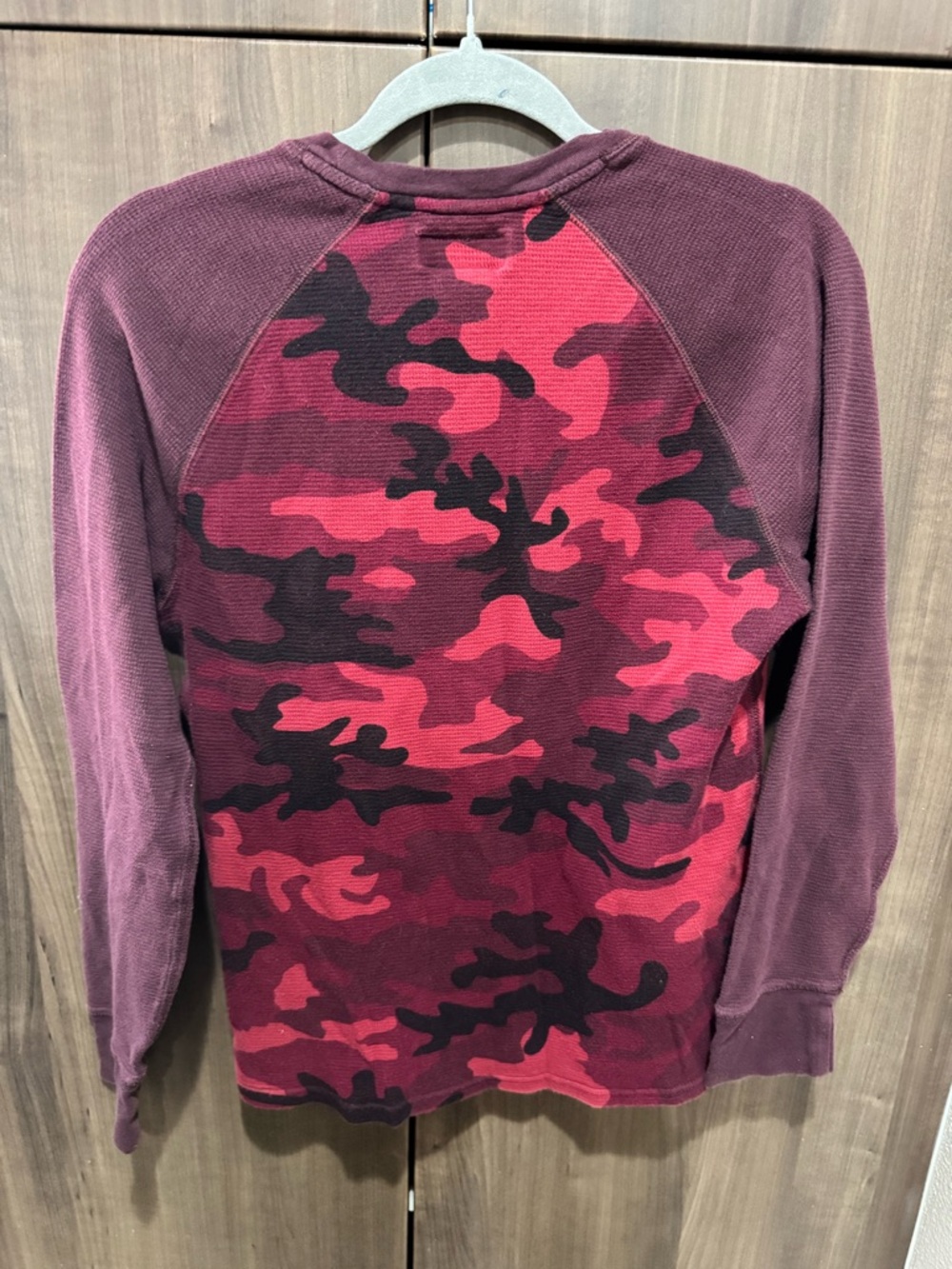 Polo by Ralph Lauren Burgundy and Red Waffle-Knit Crew - Picture 2 of 3